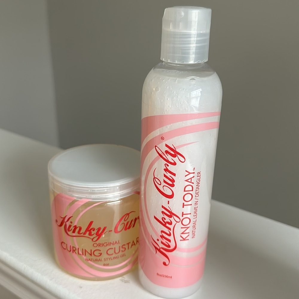 Kinky-Curly Curling Custard and Knot Today